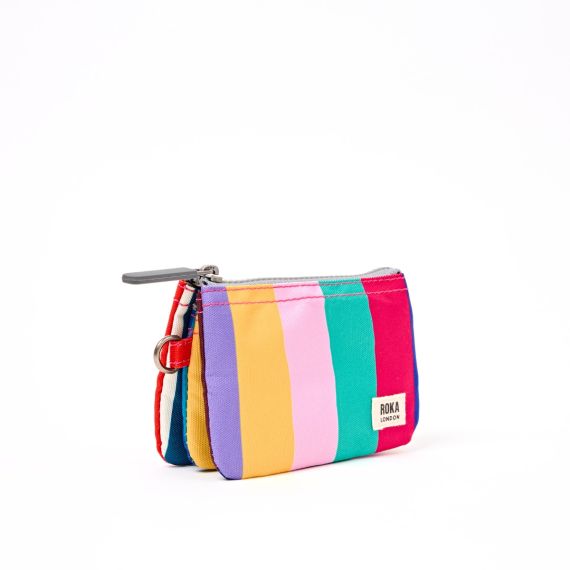 ROKA Carnaby Sustainable Purse In Wide Multi Stripe