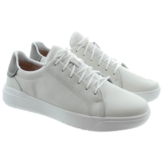 TIMBERLAND Mens Seneca Bay Lace Trainers In White