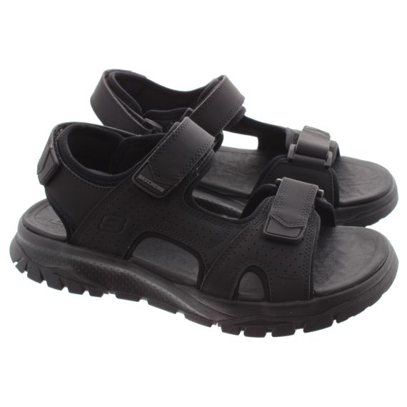 SKECHERS Mens 205724 Wagner Avalon Sandals In Black