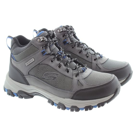 SKECHERS Mens Selmen Waterproof Boots In Grey