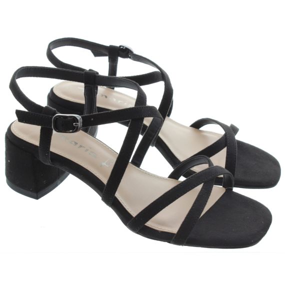 TAMARIS Ladies 28204 Strappy Sandals In Black 