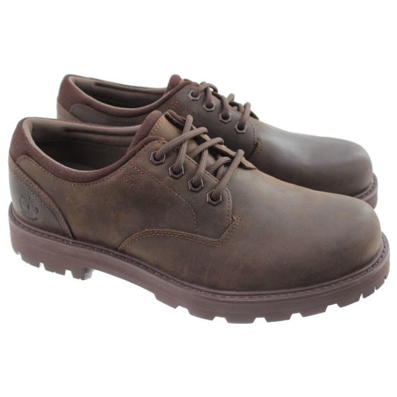 TIMBERLAND Mens Britton Road Waterproof Shoes In Brown Leather