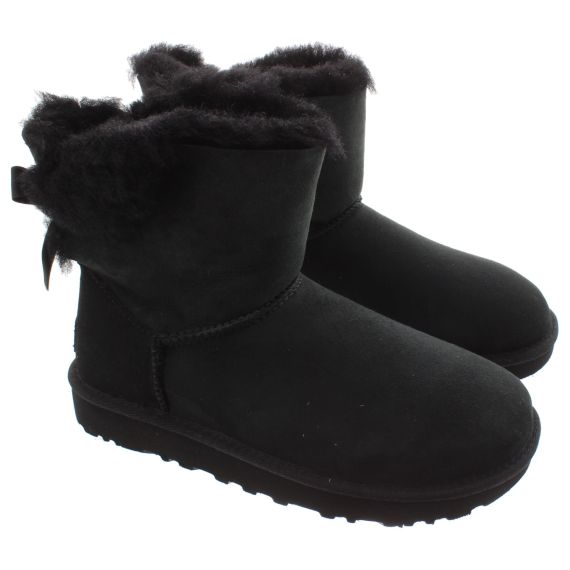 UGG Ladies Mini Bailey Bow 2 Boots In Black