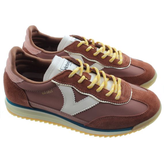 VICTORIA Ladies Saturno Trainers In Brown