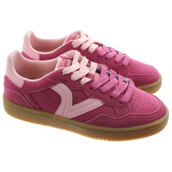 VICTORIA Ladies Smash Suede Trainers In Pink